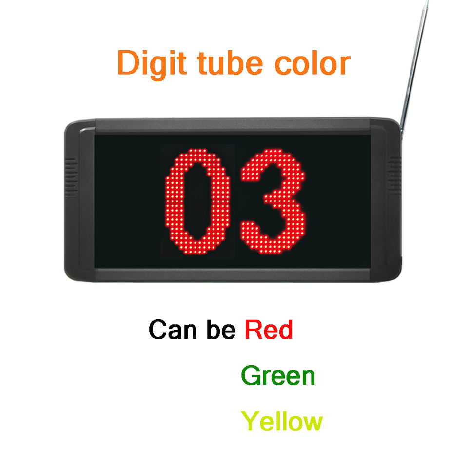 Wireless Queue Calling System Take A Number System Number Call System with Ticket Dispenser English or Spanish Voice Broadcast