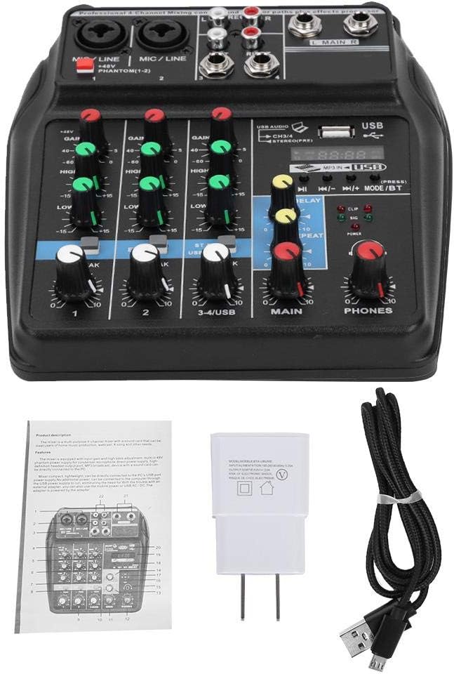Professional Stage Mixer 4-Channel
