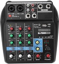 Professional Stage Mixer 4-Channel