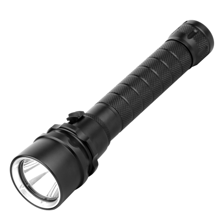 Puluz PU264 1000LM Aluminum Alloy 50m Depth Diving LED Flashlight Cold White Light Torch Light
