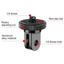 Puluz PU705B PULUZ 1/4 inch Screw Metal Tripod Mount Action Camera Adapter (Black)