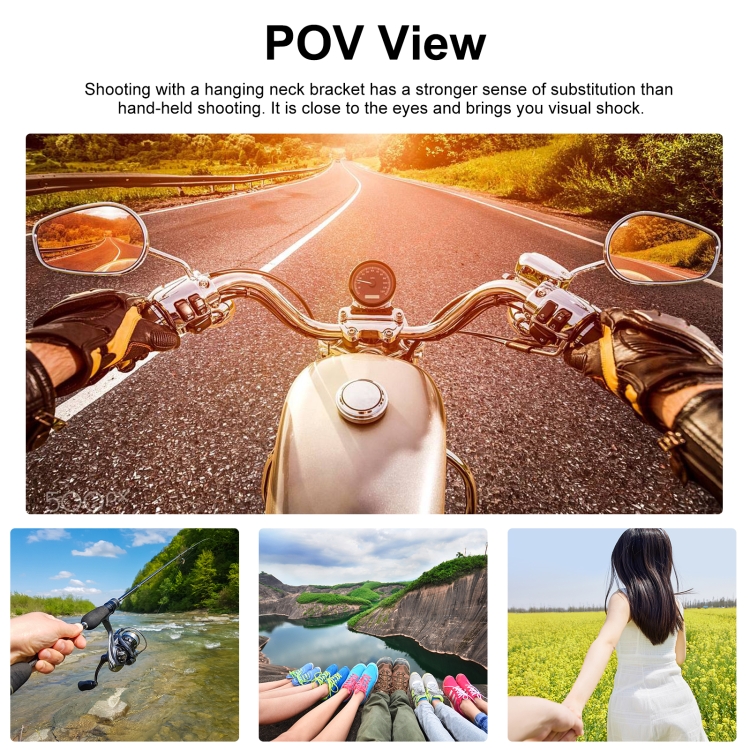 Puluz PU853B  Lazy Neck Bracket POV View Mount for GoPro Action Cameras (Black)