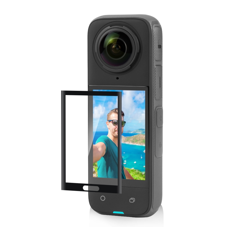 puluz PU976T For Insta360 X4 PULUZ 9H 2.5D Curved HD Screen Tempered Glass Film (Transparent)