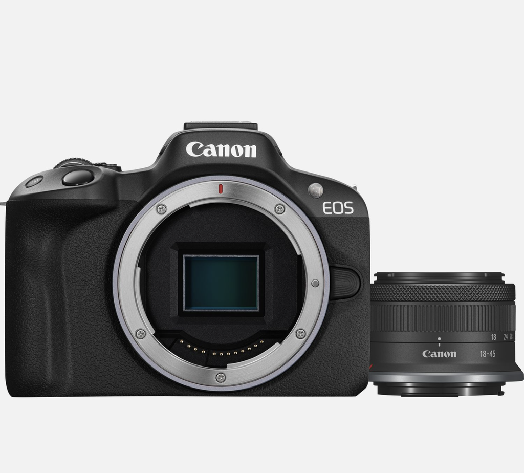 Canon EOS R50 Mirrorless Camera with 18-45mm Lens