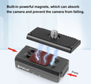 Pukuz PU965B Magnetic Quick Release Base Mount (Black)