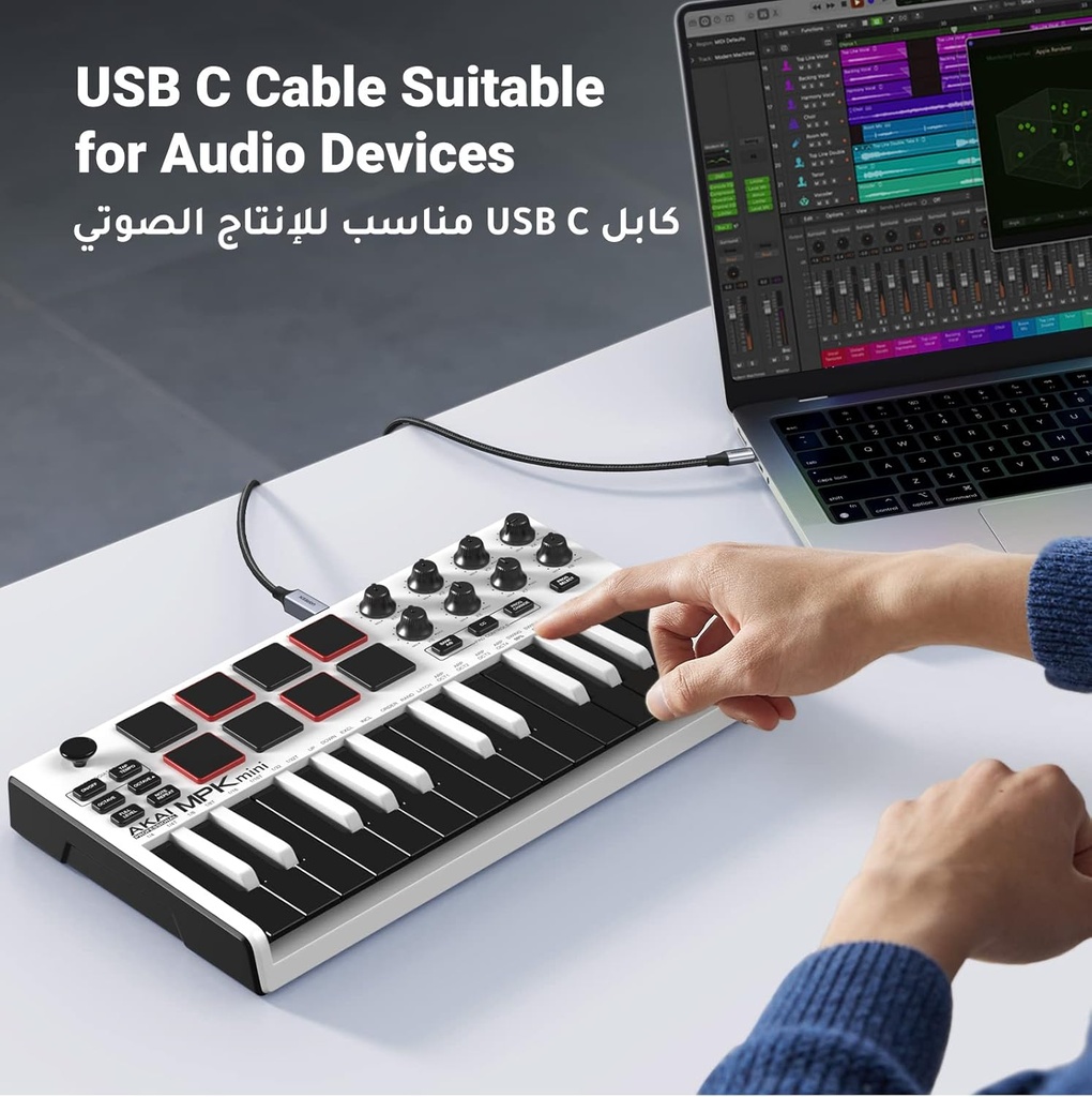 UGREEN USB-C TO USB-B CABLE BLACK 2M - 45106