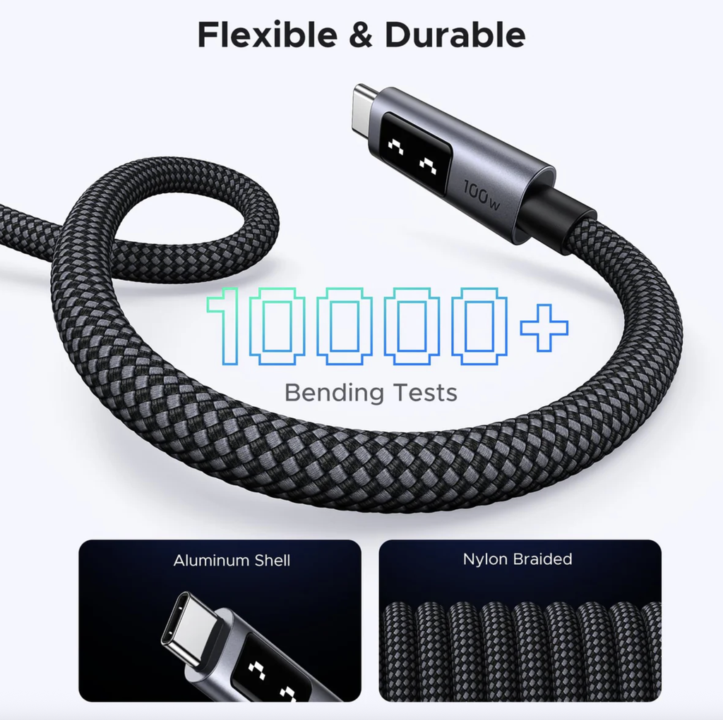 UGREEN Uno USB-C to USB-C Cable 100W 35501