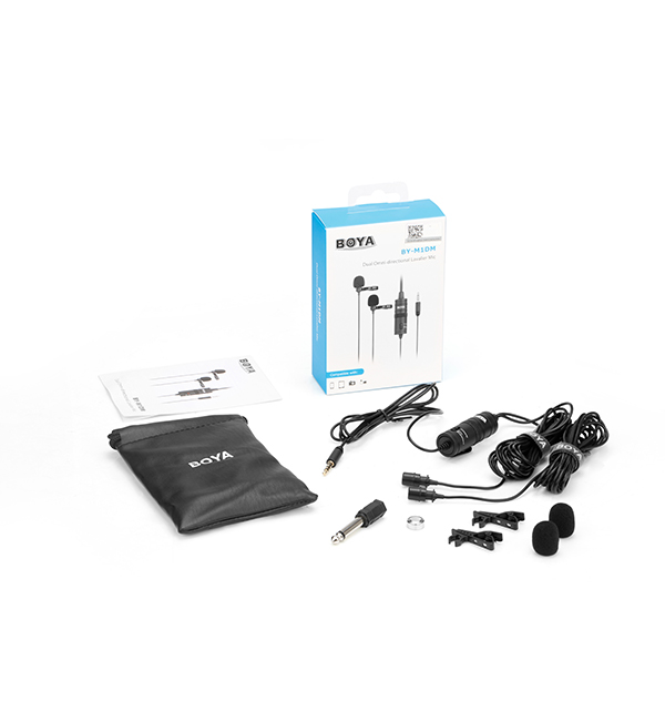 BOYA BY-M1DM Dual Omni-Directional Lavalier Mic