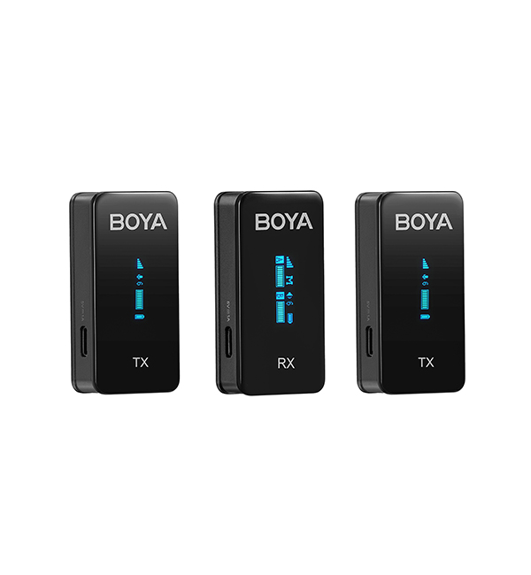 BOYA BY-XM6-S2 Digital Camera-Mount True-Wireless 2-Person Microphone System (2.4 GHz)