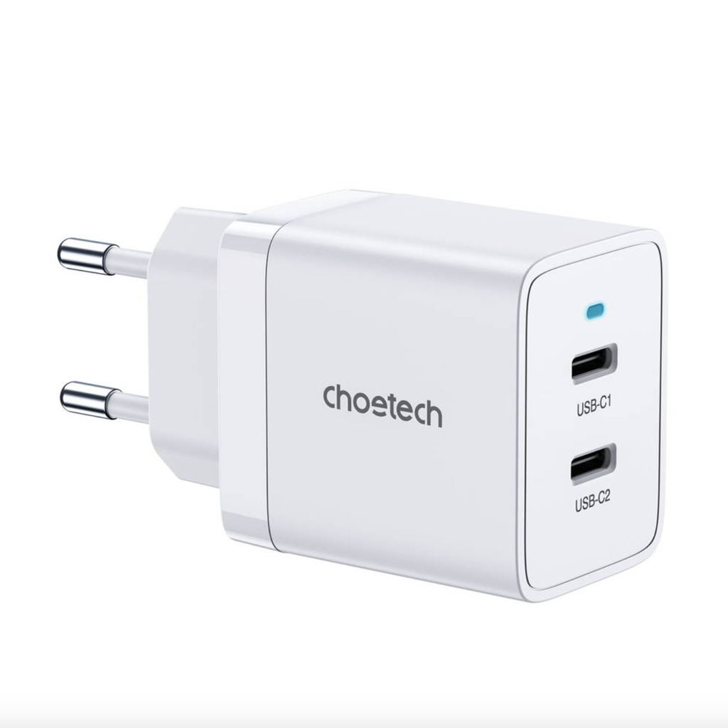 Choetech Dual Type-c PD40W wall Charger White Q5006