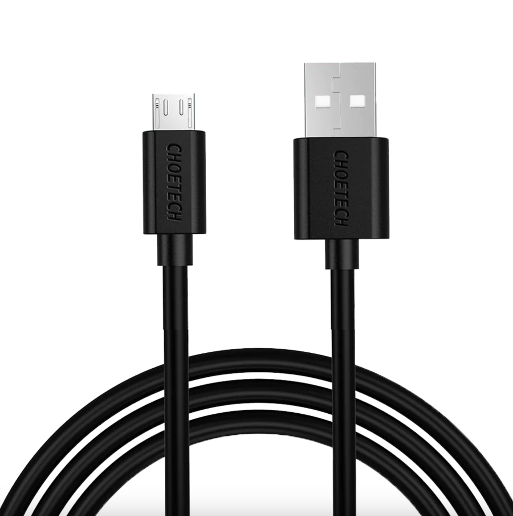 CHOETECH USB-A to Micro USB 1.2m PVC Cable AB003 Black
