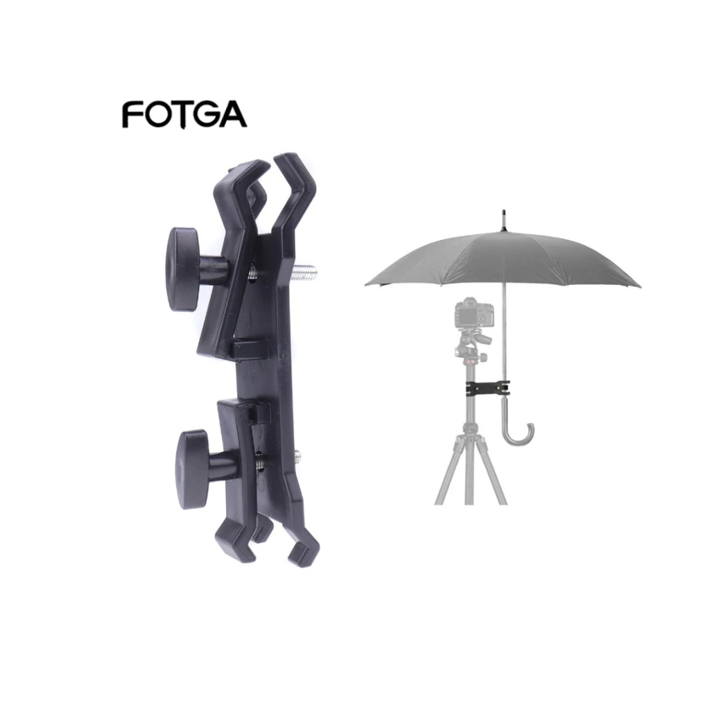 Fotga Portable Camera Tripod Umbrella Holder Clip Bracket Stand
