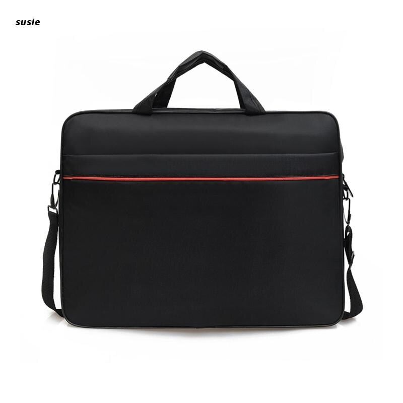 Basic Laptop Shoulder Bag with Redline