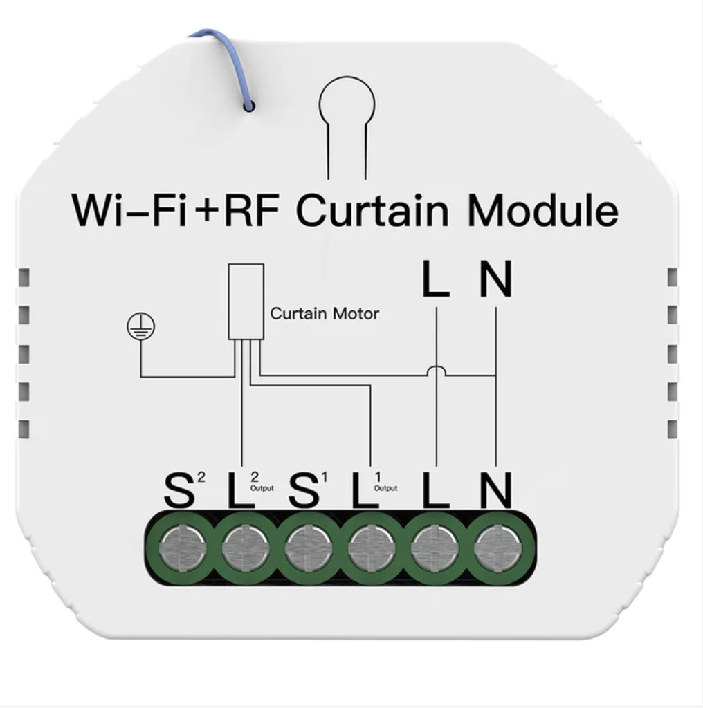 MOES Smart curtain switch module RF433  Millennium Technology - ملينيوم  تكنولوجي