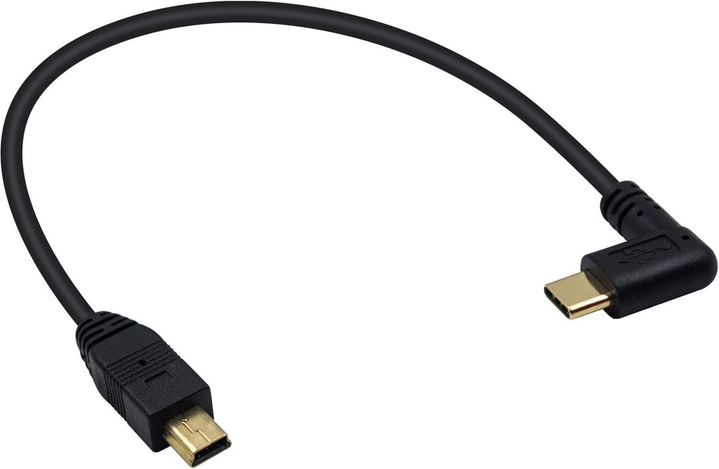 Mini USB Male to USB-C Male Cable - USB 3.1, 26cm