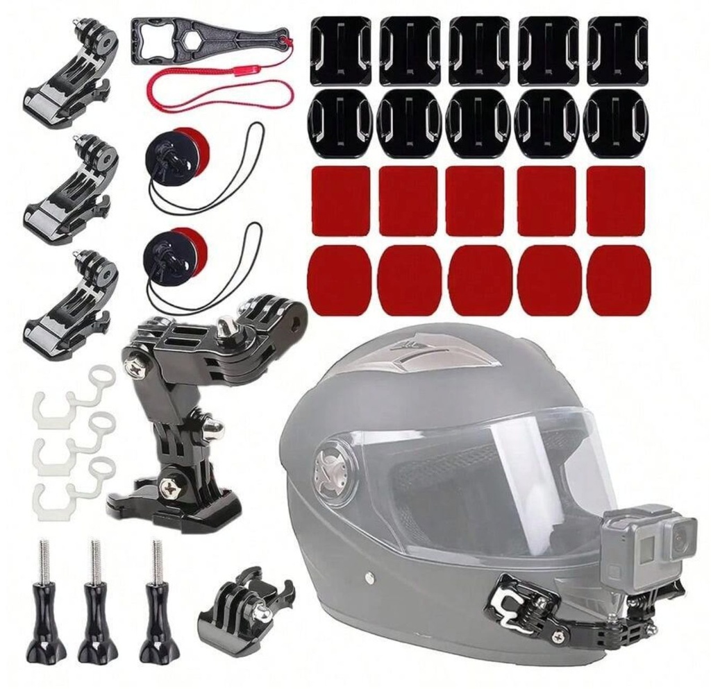 Motorcycle Helmet Chin Mount Kit for GoPro Action Cameras