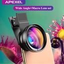 APEXEL Professional 2 IN 1 Phone camera lens Kit  Wide  & Macro