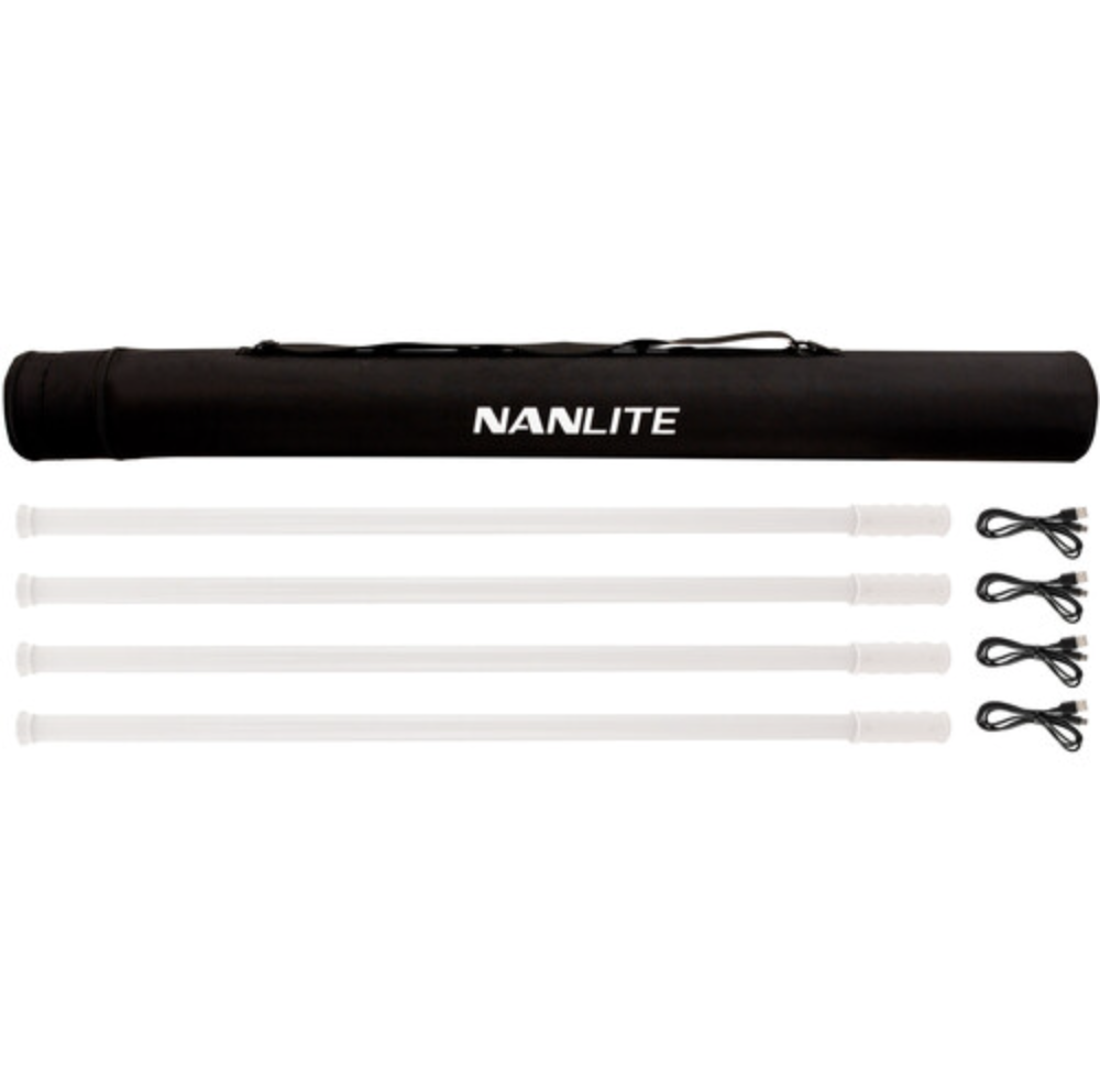 Nanlite PavoTube T8-7X RGBWW LED Pixel Tube Light (3ft, 4-Light Kit)