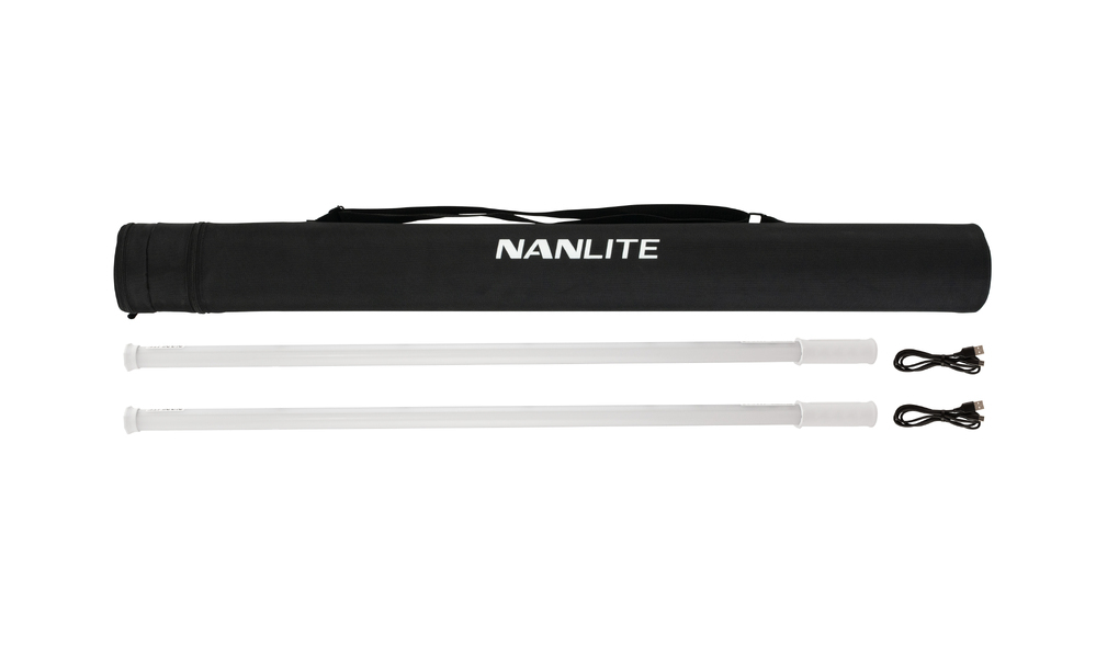 Nanlite PavoTube T8-7X RGBWW LED Pixel Tube Light (3ft, 2-Light Kit)