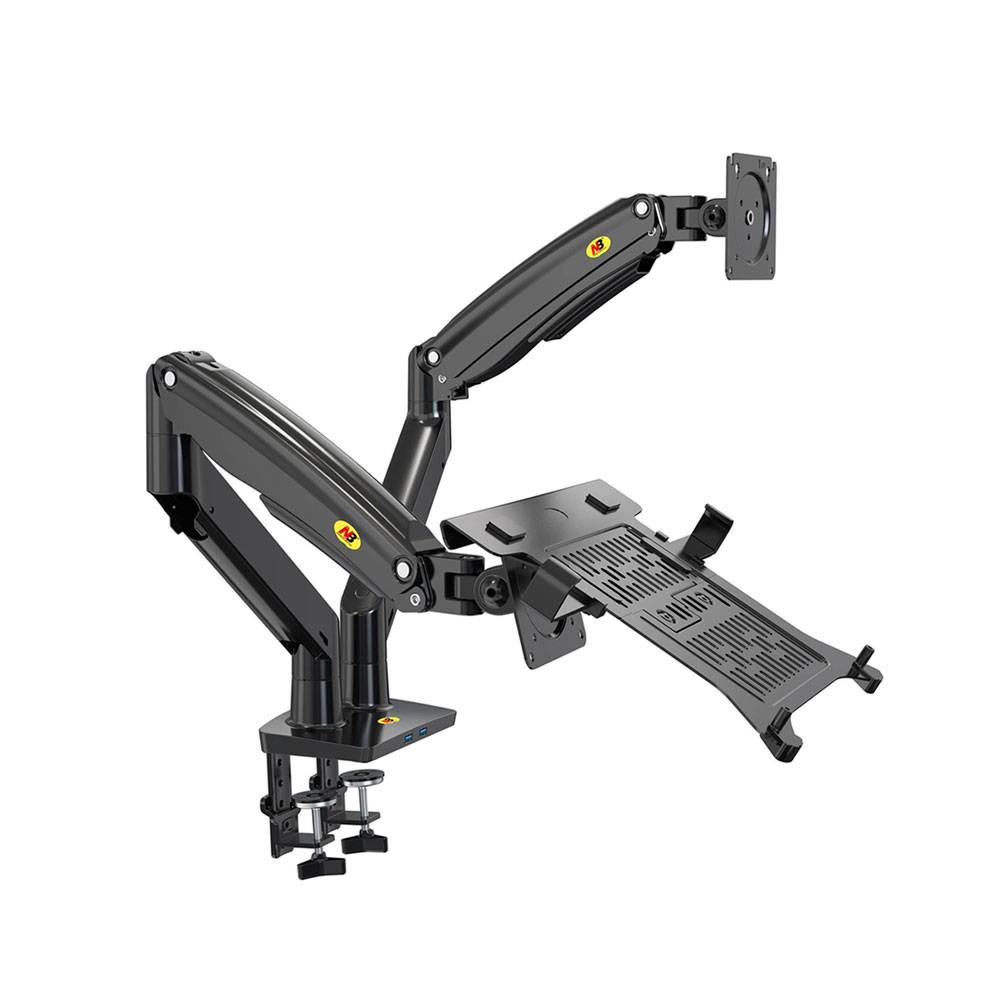 NB North Bayou F160 Dual Monitor Desk Mount Arm for 17"-27" Screens
