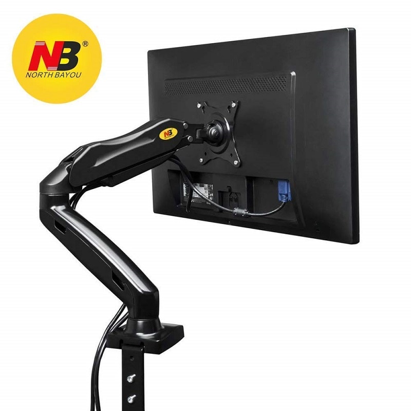 NB North Bayou F80 Single Monitor Desk Mount Arm for 17"-30" Screens