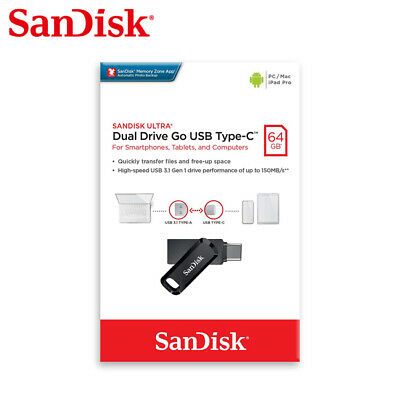 SanDisk 64GB Ultra Dual Drive Go USB Type-C Flash Drive