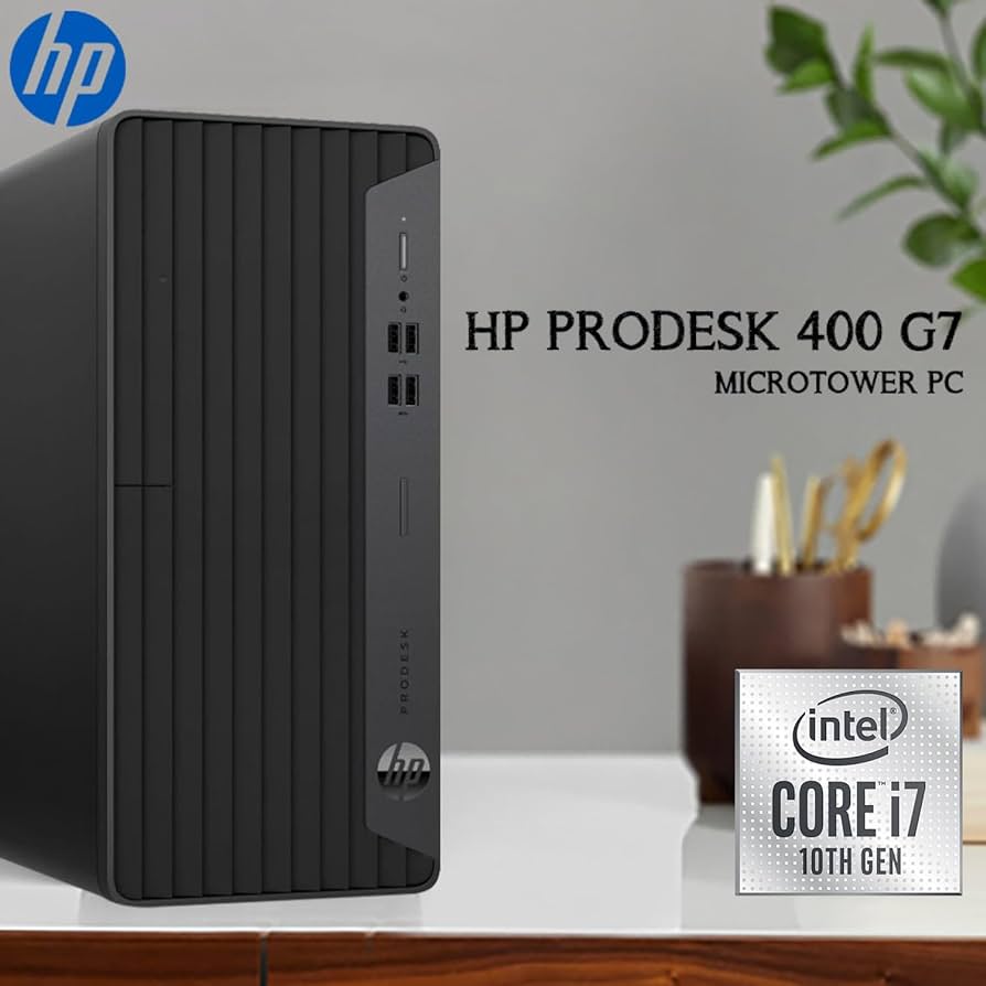 HP ProDesk 400 G7 Microtower PC Core i7-10th / 16 GB RAM / 1TB SATA / intel HD graphics