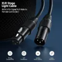 Neewer 2m XLR Audio Cable (3-Pin Male to Female)