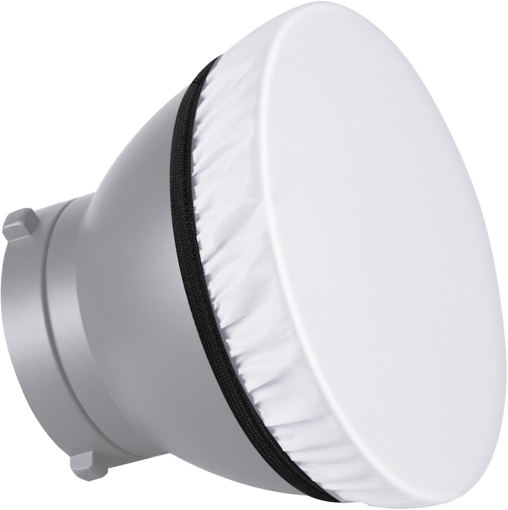 Neewer 7-inch Soft White Diffuser Sock (2-Pack, 180mm)
