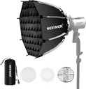 NEEWER 45cm Octagon Softbox Bowens Mount, Quick Folding Quick Set Up with Diffusers/Grid 10102478
