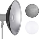 NEEWER nw55cm Metal Beauty Dish Bowens Mount Reflector with White Diffuser 10092757