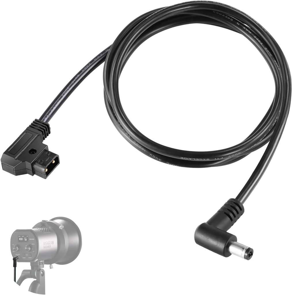 كابل طاقة Neewer بطول 6 أقدام/1.8م من D-Tap ذكر إلى DC أنثى رقم 10103378