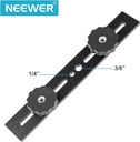 Neewer 8-Inch Dual Camera Mount Tripod Bracket for 3D Stereoscopic Photography