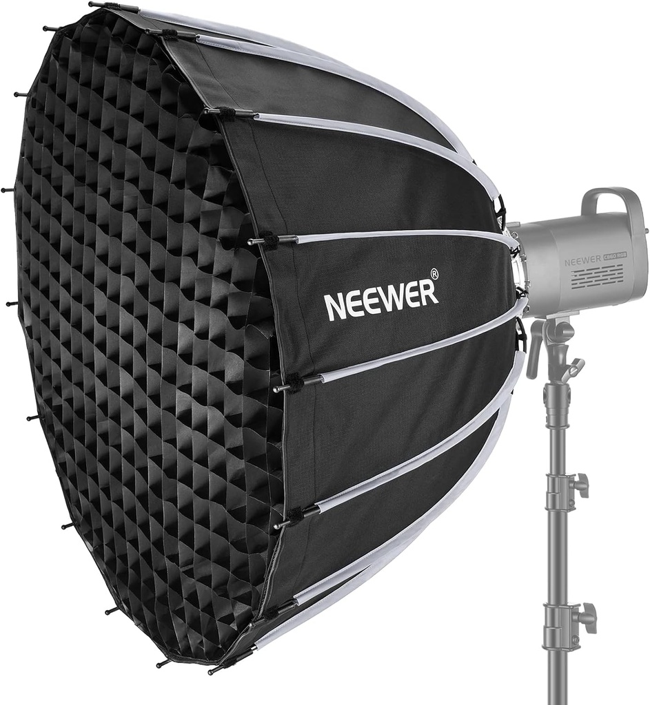 Neewer 85cm Deep Parabolic Quick Release Softbox with Honeycomb Grid (10101377)