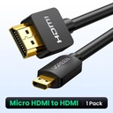 UGREEN Micro HDMI to HDMI Cable Male to Male  0.5M 4K 15841/HD127