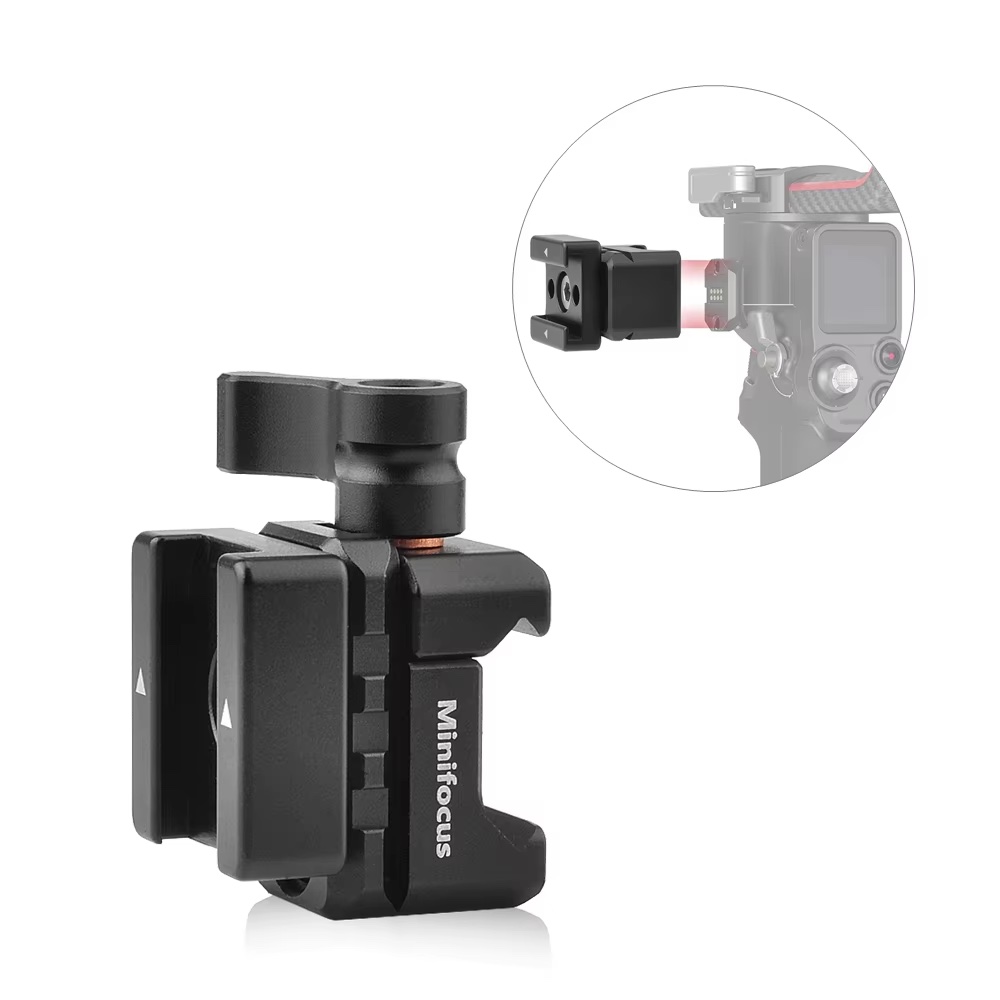 Ronin Nato Cold Shoe Adapter Clamp for DJI Ronin Gimbal Monitor Video Light Microphone Smartphone Magic Arm Mount