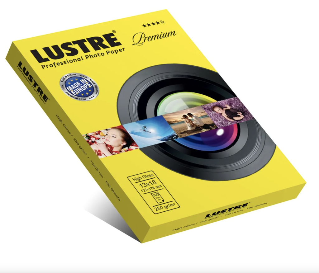 Lustre Premium Glossy 13X18 250g Photo Paper