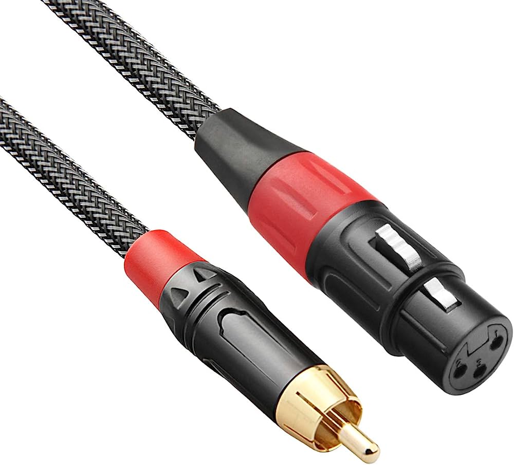 Doonjiey RCA Male to XLR Female Audio Cable