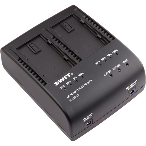 Dual Charger S-3602D for Panasonic VW-VBD & CGA Series Batteries