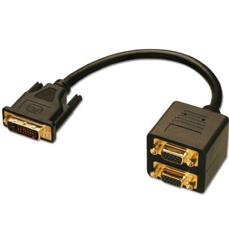 DVI to Dual VGA Splitter Cable
