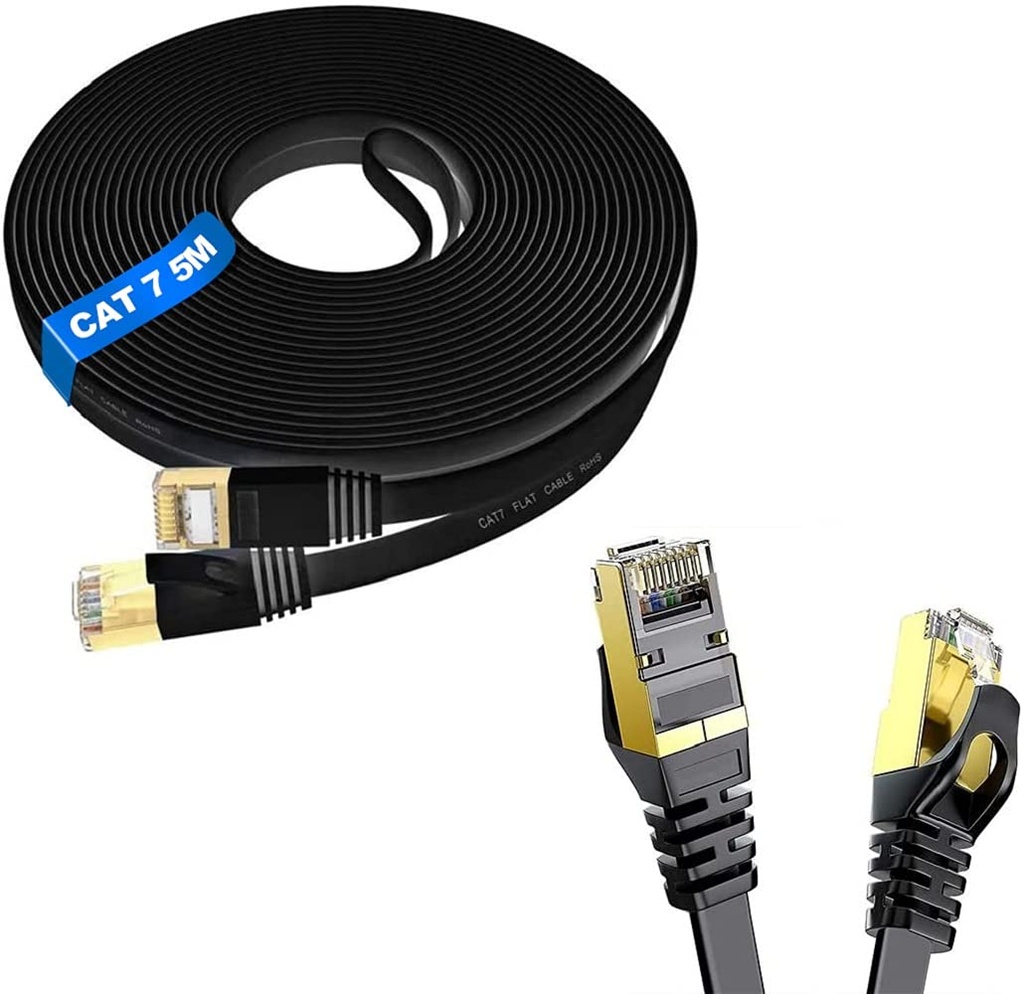 Ethernet Flat Cable Cat.7 SSTP, 5 Metres