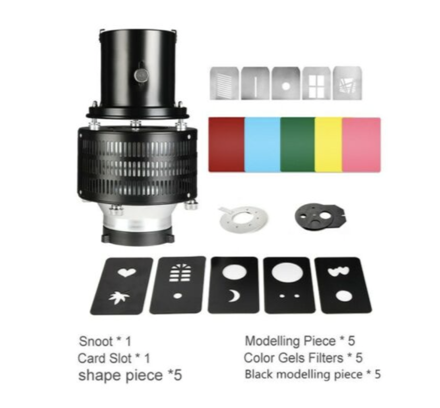 Conical Snoot with Optical Condenser, Bowens Mount