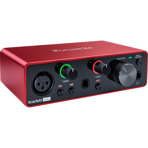 Focusrite Scarlett Solo 4th Gen USB Audio Interface
