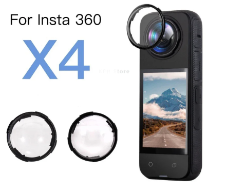 Front and Back Camera Lens Guard Caps for Insta360 X4