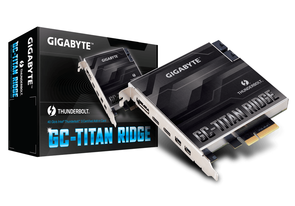 GIGABYTE GC-TITAN RIDGE Thunderbolt 3 Add-in Card (rev. 1.0)