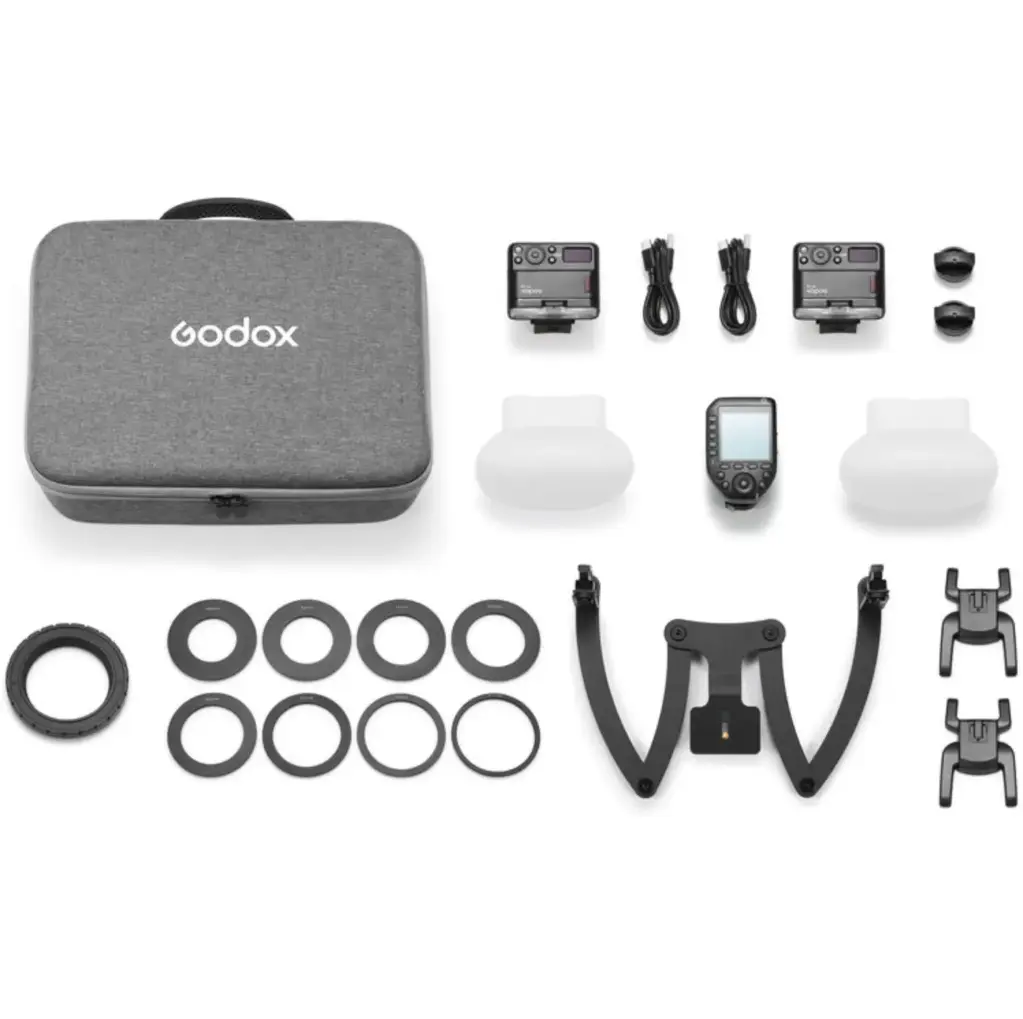 GODOX MF12-DK3 – طقم فلاش ماكرو مزدوج لتصوير الأسنان