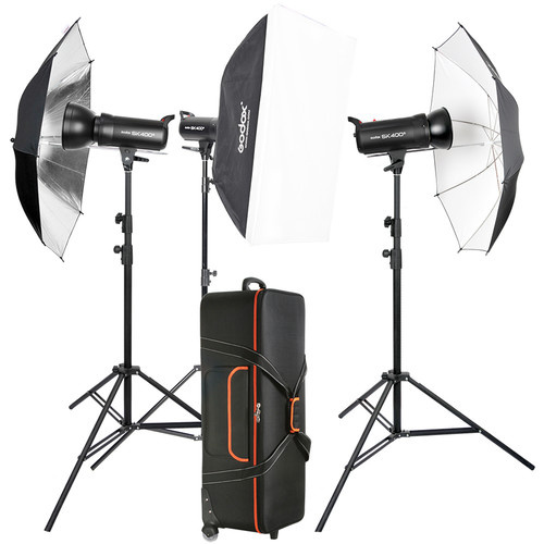 Godox SK400II-D 3-Light Studio Flash Kit