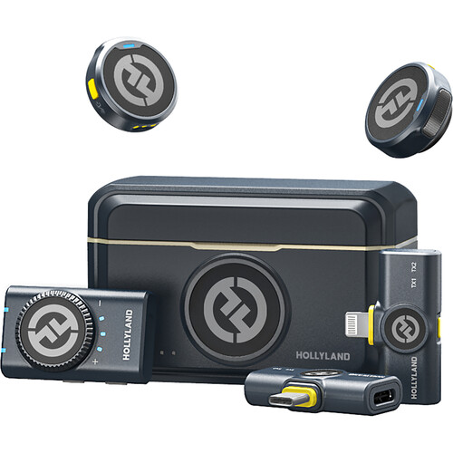 Hollyland LARK M2 DUO 2-Person Wireless Combo Microphone System Wireless Lav Mic