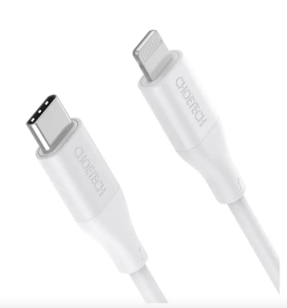 IP0040 USB-C to Lightning Fast-Charge Cable, PD 18W/30W, 1.2 m (White)