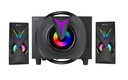Kisonli TM-1000U 2.1 Multimedia Speaker System with RGB Lighting, USB Powered